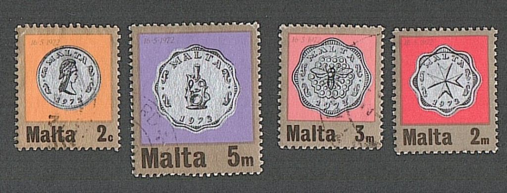 Мальта  (1972) Новые монеты - фото фото фото 0