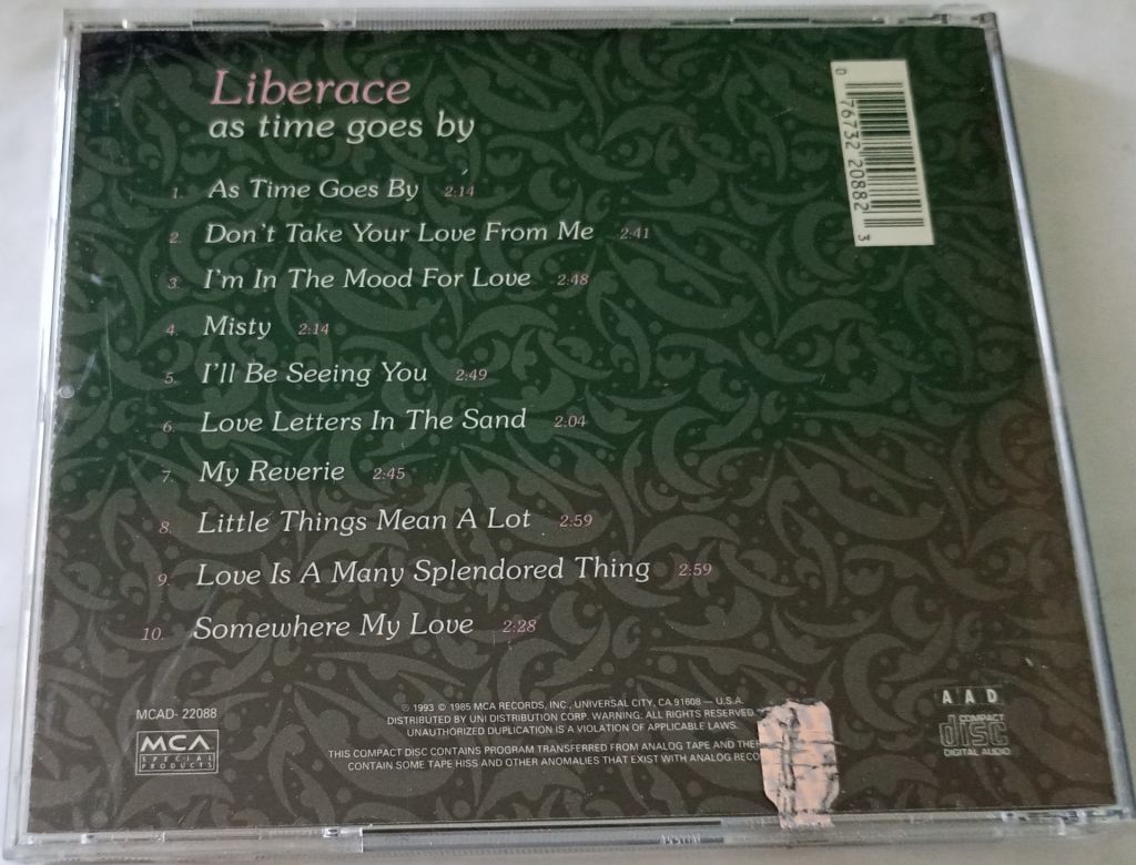LIBERACE As Time Goes By CD US - фото фото фото 2