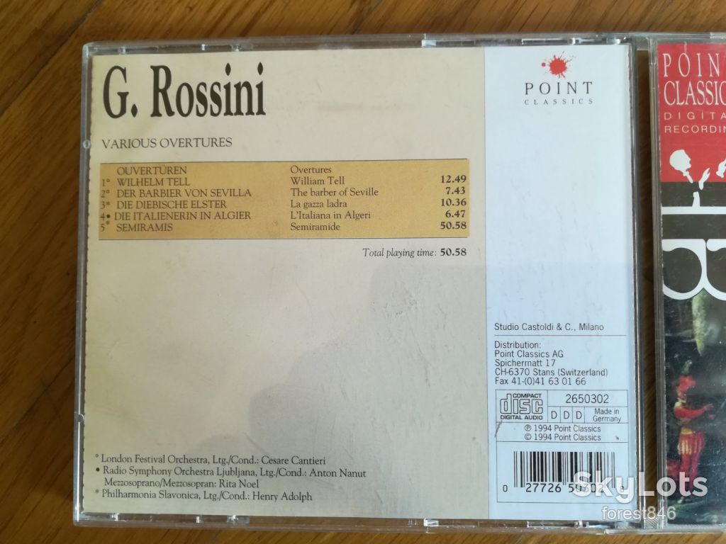 G. Rossini-Various overtures-состояние: 5 - фото фото фото 4