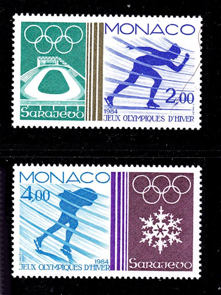 Спорт . Монако 1984 г  MNH - ЗОИ - фото фото фото 0