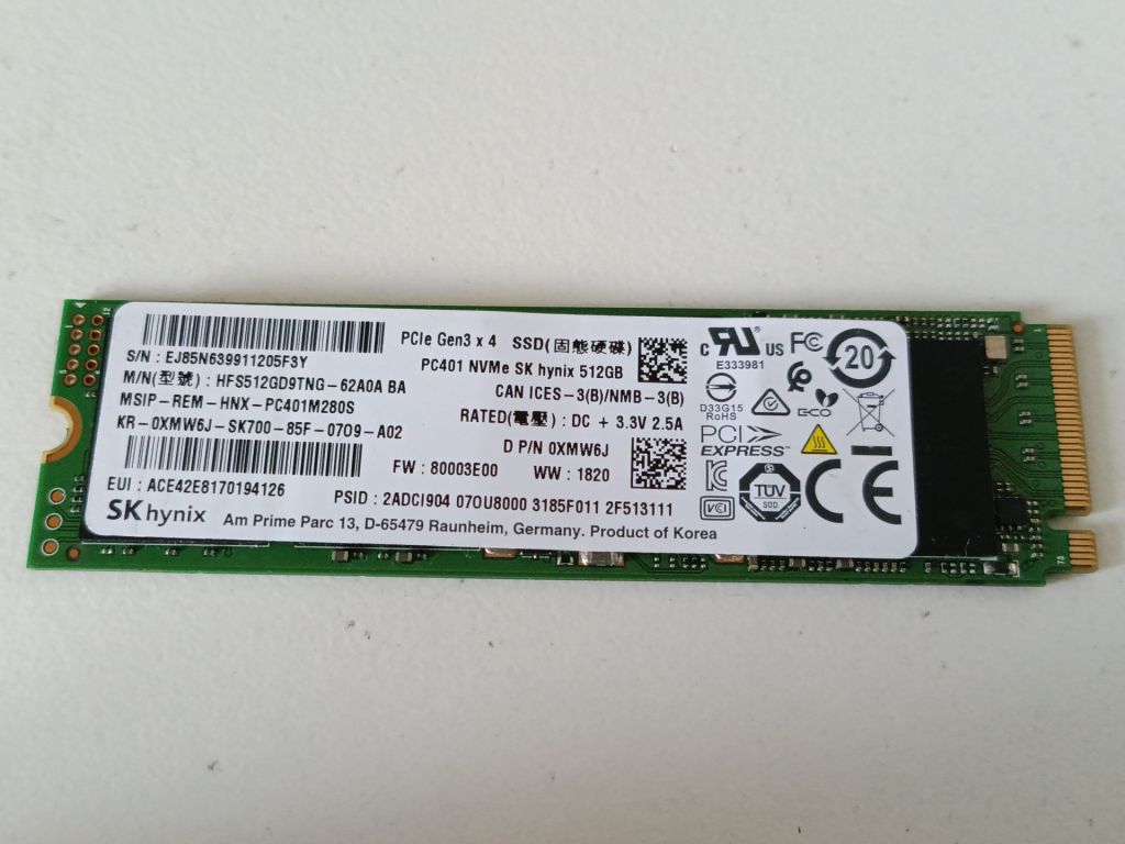 512gb  SSD Hynix M.2 2280  NVMe  PC401 100% - фото фото фото 0