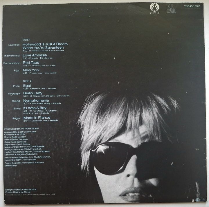 Amanda Lear - Incognito - 1981.  (LP). 12. Vinyl. Пластинка. Yugoslavia. - фото фото фото 1