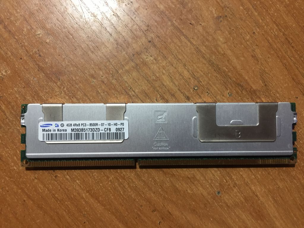 Серверная память Samsung ddr3 4 gb 8500. Б/у. Рабочая. В лоте 1 штука! - фото фото фото 0