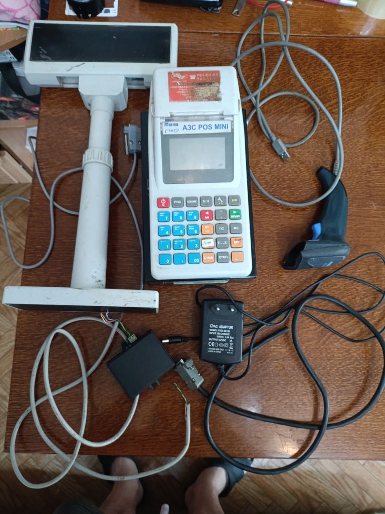 кассовый аппарат АЗС Pos Mini, сканер и индикатор клиента - фото фото фото 5