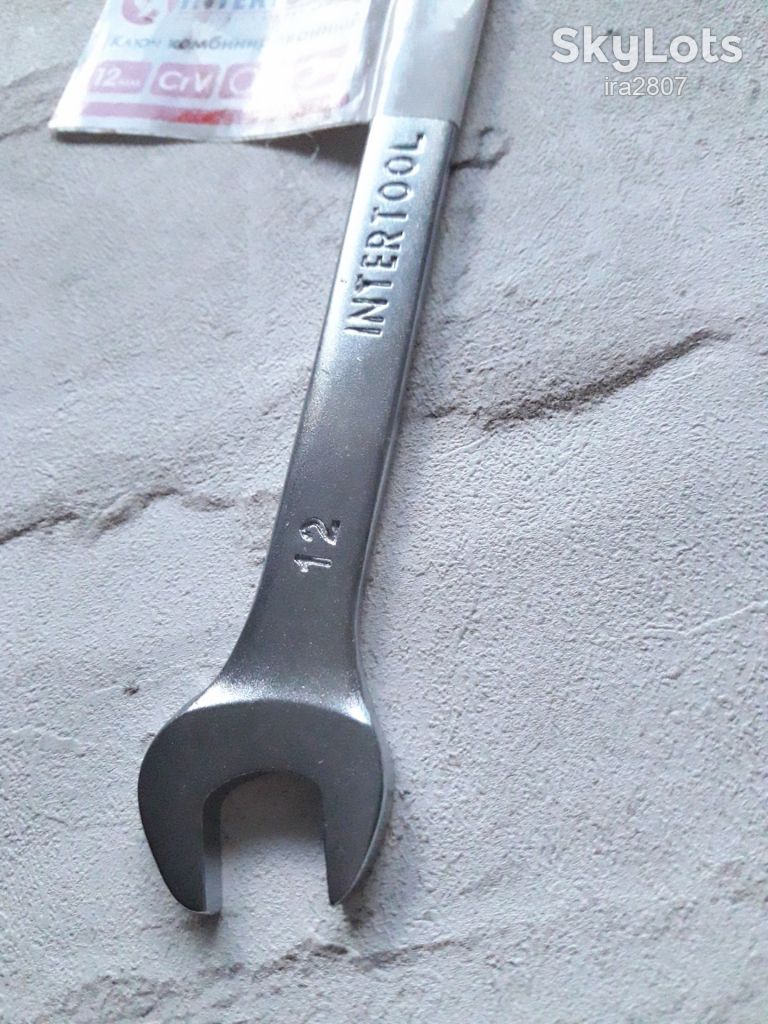 Ключ комбінований 12 мм CrV INTERTOOL HT-1212 - фото фото фото 2