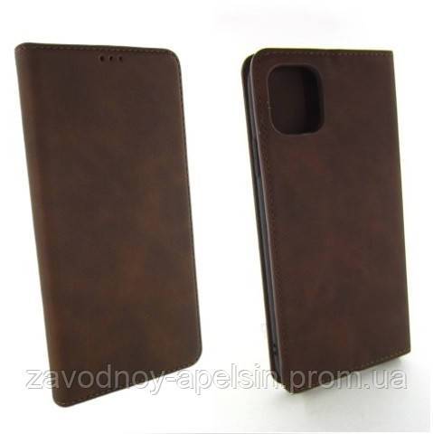 Чехол книжка iPhone 11 Pro Max Premium Case (коричневый) - фото фото фото 0