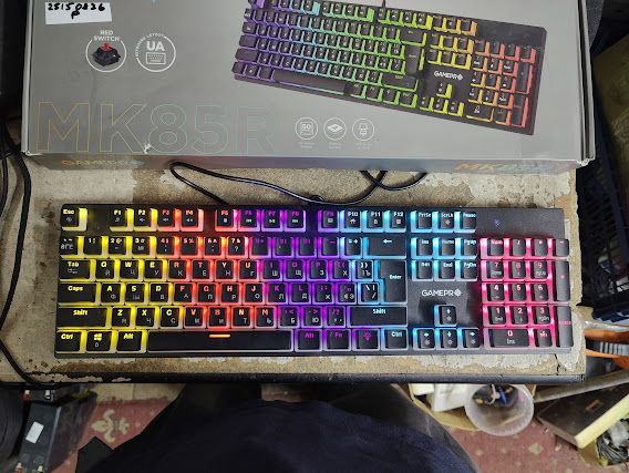 Игровая клавиатура с подсветкой RGB GamePro MK85R Red Switch USB № 25150836/2 - фото фото фото 1