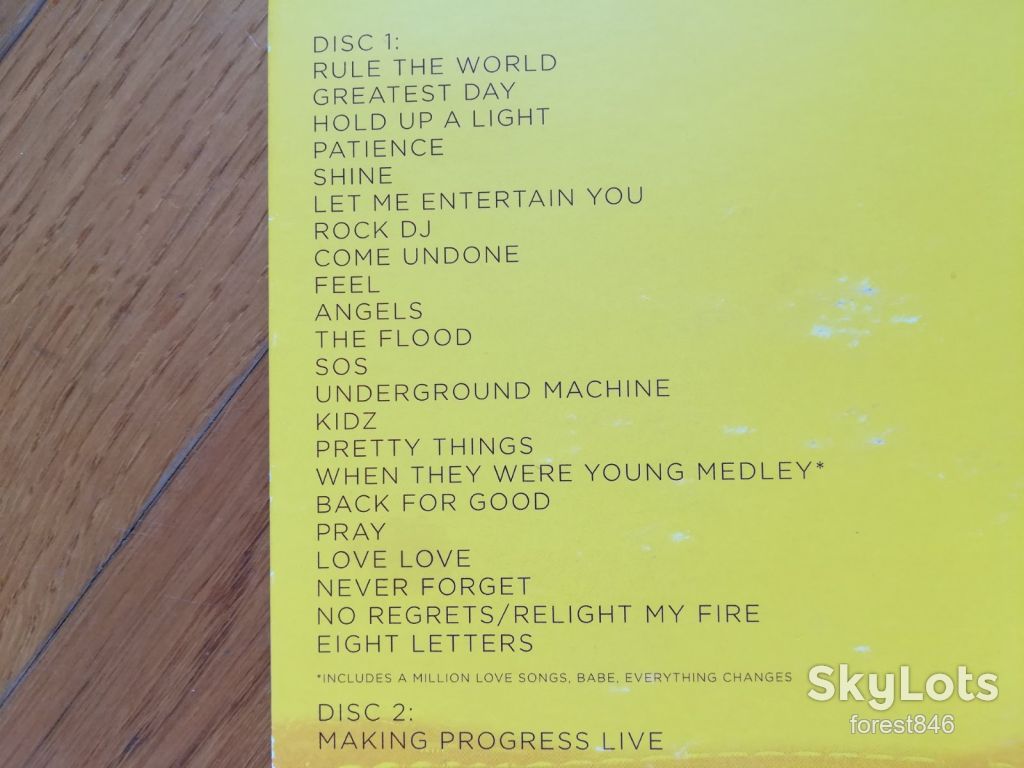 Take that-Progress Live-UK-2 DVD-стан: 5 - фото фото фото 1