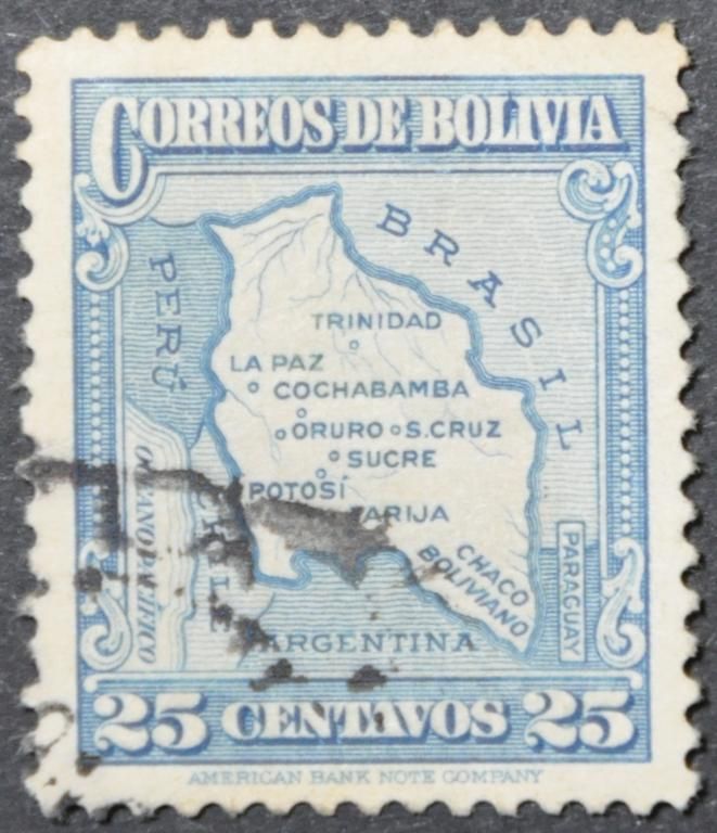 Боливия Карта 1935 - фото фото фото 0