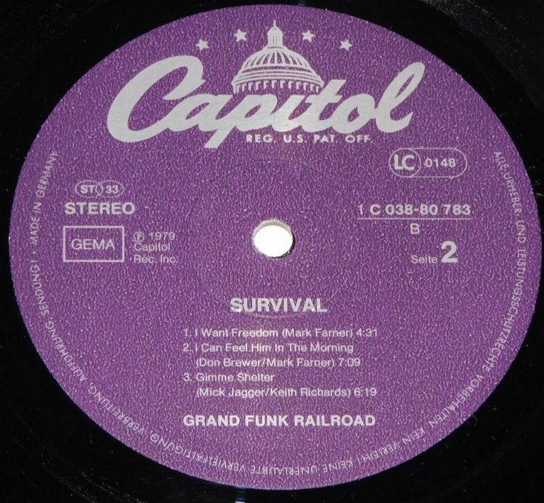 Grand Funk Roilroad - Survival - 1971.   (LP). 12. Vinyl. Пластинка. Germany - фото фото фото 3