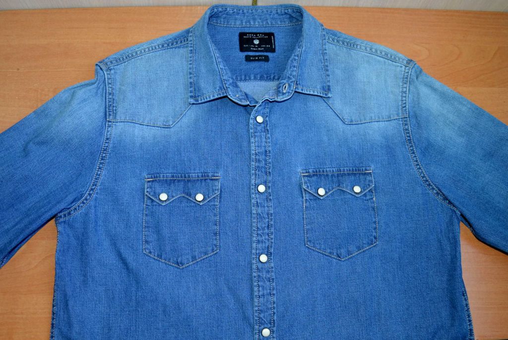 ZARA сорочка джинсова  original XL сток Y2F7-9 - фото фото фото 4