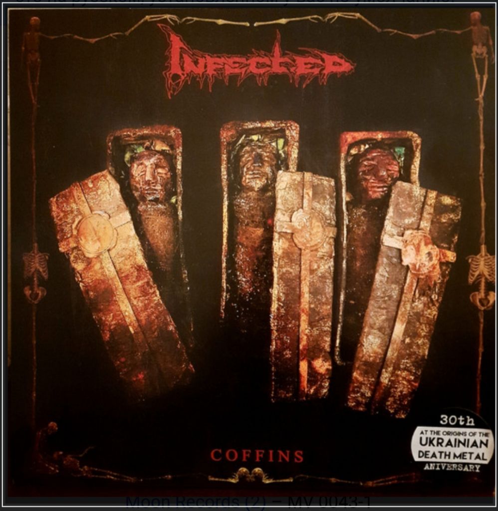 Infected - Coffins - 2021.  (LP). 12. Vinyl. Пластинка. Ukraine. S/S - фото фото фото 0