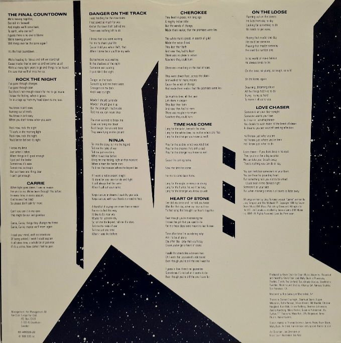 Europe - The Final Countdown - 1986.  (LP). 12. Vinyl. Пластинка. Holland. - фото фото фото 3
