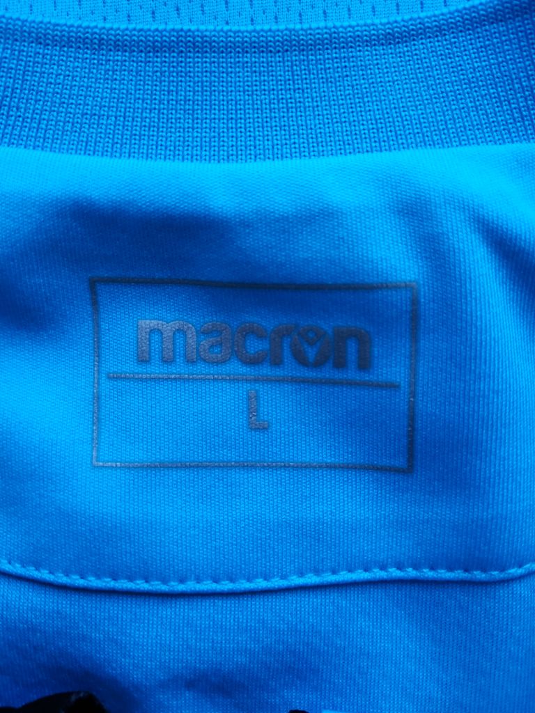 Футболка стрейчева чоловіча блакитна MACRON p-p L - фото фото фото 6