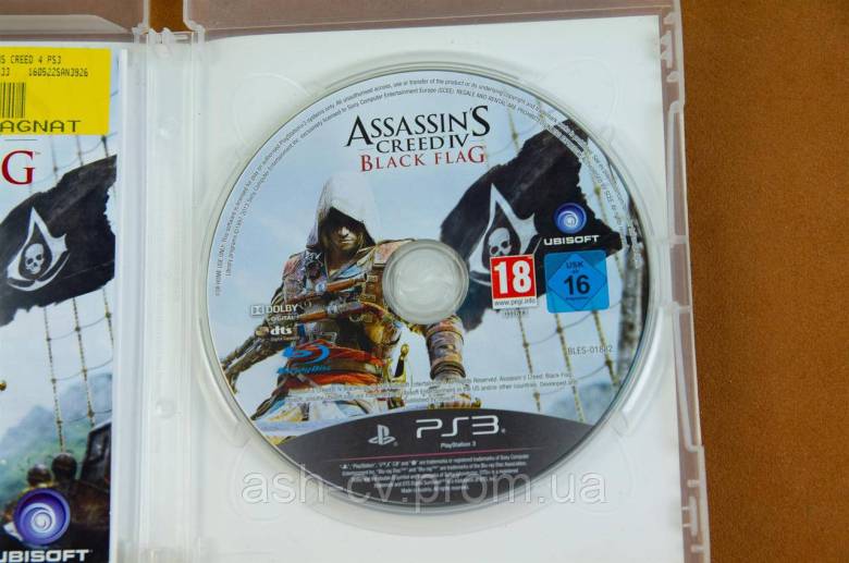 Диск для Playstation 3, гра ASSASSINS CREED IV - BLACK FLAG - фото фото фото 2