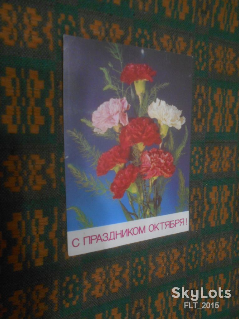 С праздником   Октября!  Худ. И.Дергилева   1987 г. - фото фото фото 1