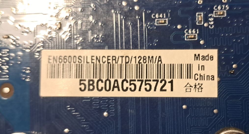 Відеокарта ASUS GeForce 6600 Silencer 128MB DDR PCI-E | Обслугована | Протестована в 3DMark - фото фото фото 2