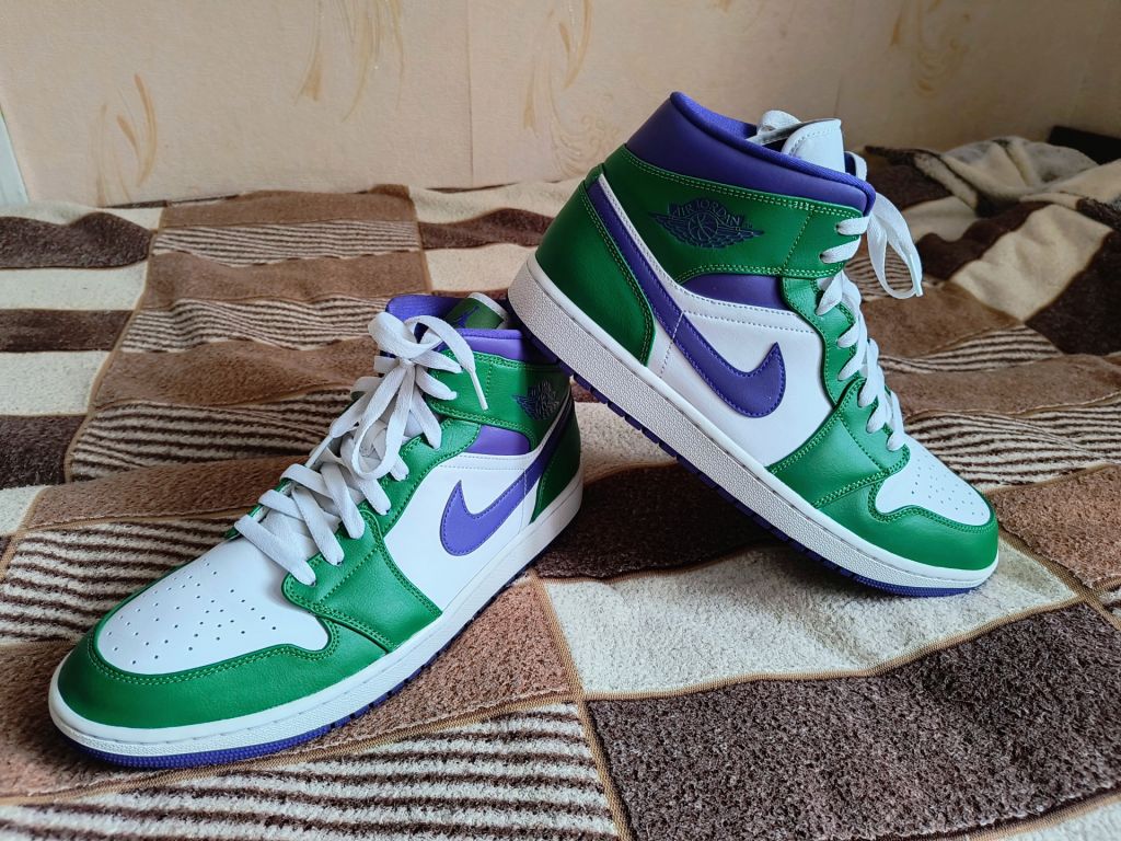 Кросівки Jordan 1 Mid Incredible Hulk - фото фото фото 1