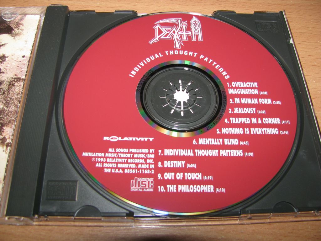 DEATH - Individual Thought Patterns  (1993 Relativity 1st press,NIMBUS,USA) - фото фото фото 2