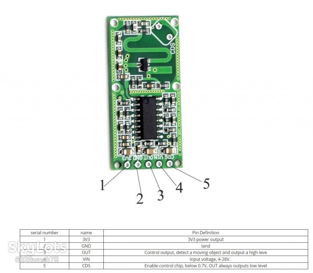 RCWL-0516 микроволновый датчик движения   (модуль Доплера) Arduino Microwave Radar Sensor Interfacing - фото фото фото 1