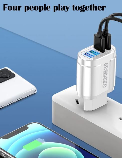 Зарядное устройство QC3.0, 4 USB, НОВОЕ - фото фото фото 5