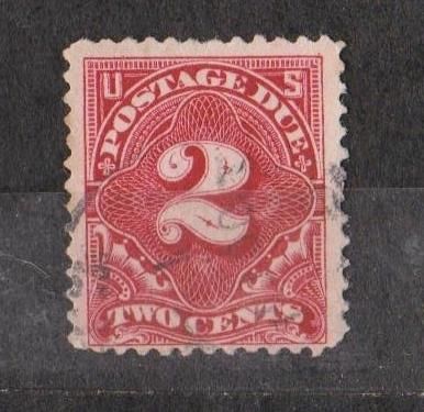 Марка доплати 2 центи  = США = 1894–1895 рр. = гаш. - фото фото фото 0