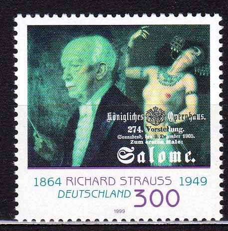 ZM Германия 1999 г  MNH - Штраус - музыка - фото фото фото 0