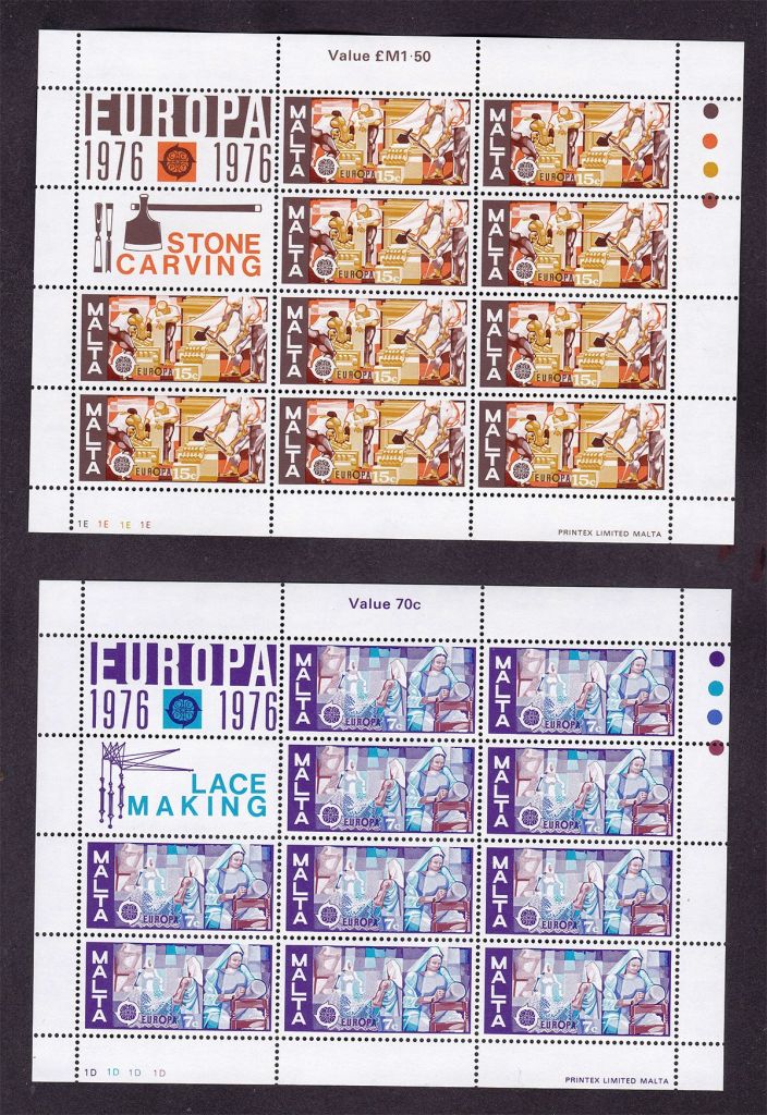 Мальта  1976  г MNH - ЕВРОПА СЕПТ  - искусство - 2а м/л - - фото фото фото 0
