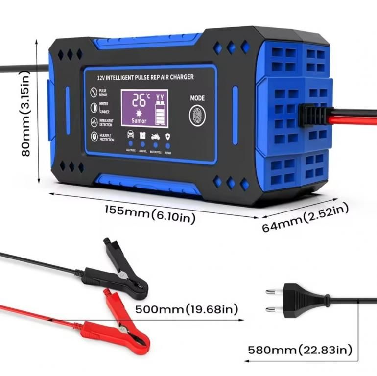 Інтелектуальний зарядний пристрій для акумулятора 12V 6A - фото фото фото 2