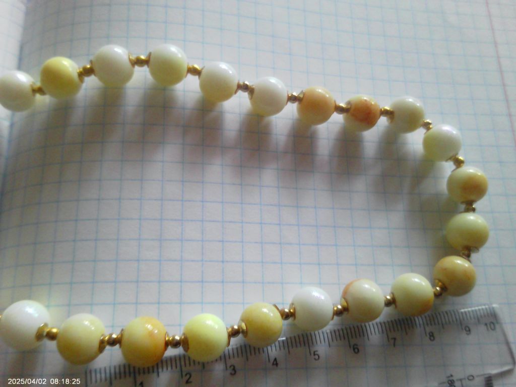 Бусы .Ожерелье. Желтое стекло. - фото фото фото 3