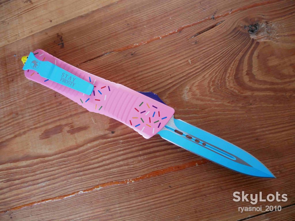 Microtech Combat Troodon Donut Pink Dagger, Replica, Автомат, Tactical, EDC - фото фото фото 13
