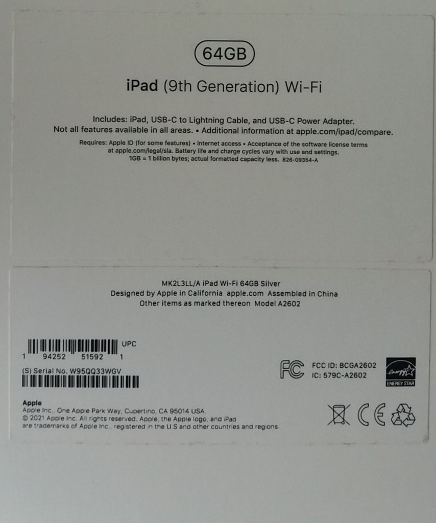 apple IPAD  wifi 64gb коробка  a2602 - фото фото фото 0