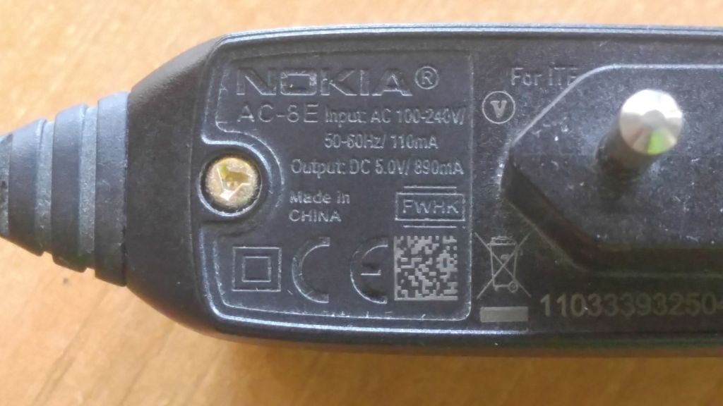 Зарядное устройство NOKIA AC-8E - фото фото фото 1