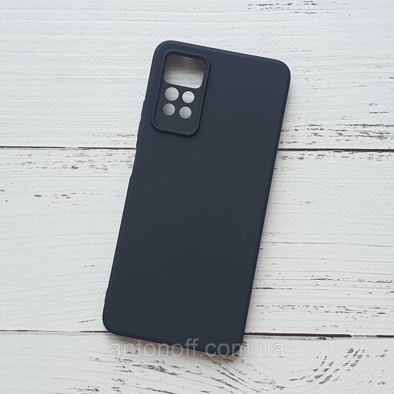 Чохол для Xiaomi Redmi Note 11 Pro силіконовий, чорний - фото фото фото 0