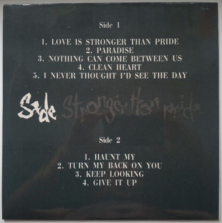 Sade - Stronger Than Pride - 1988.     (LP). 12. Vinyl. Пластинка. - фото фото фото 1