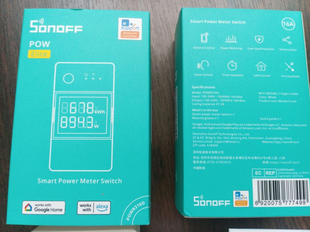 Реле Соноф Wi-fi Pow R3 Elite 20a Sonoff Новинка - фото фото фото 2