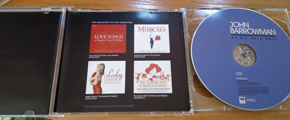 2 CD - John Barrowman ‎"At His Very Best"  (Metro Doubles – METRDCD641) - фото фото фото 4