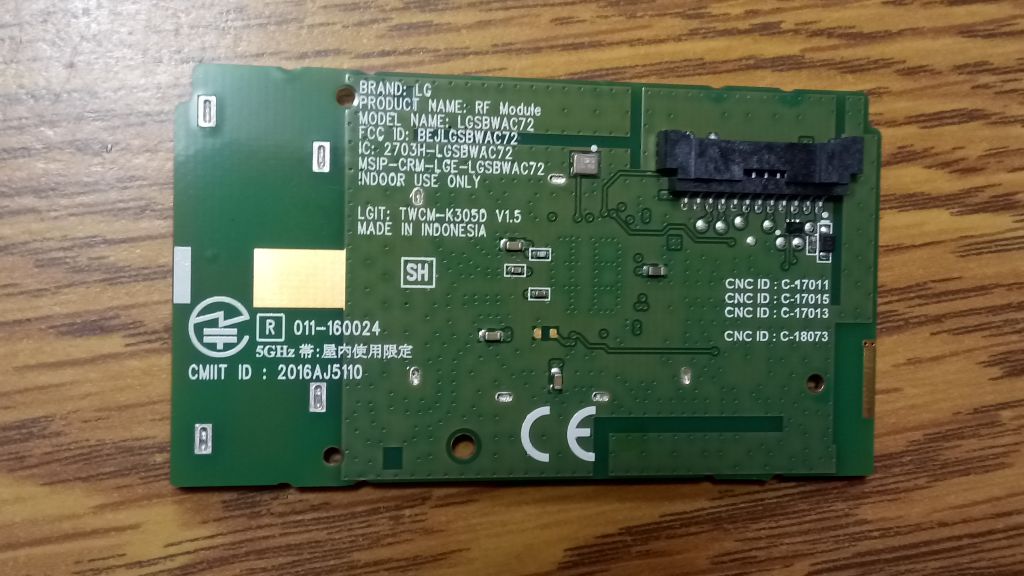 МОДУЛЬ RF MODULE TWCM-K305D LGSBWAC72 С TV LG  РАЗБОРКА - фото фото фото 0