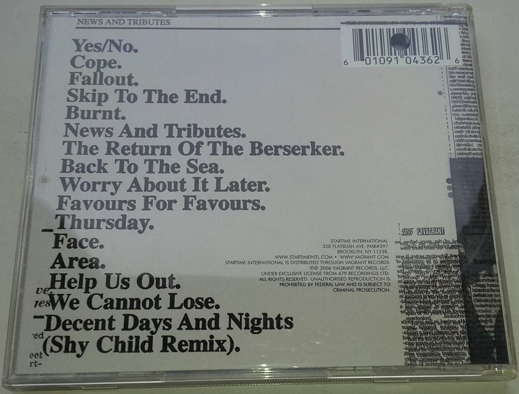 THE FUTUREHEADS News And Tributes  CD US - фото фото фото 2