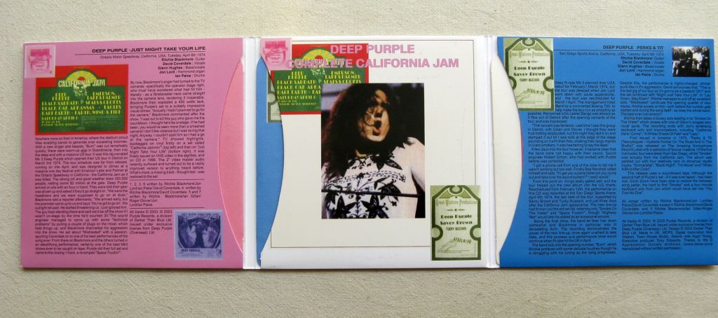 CDLP Deep Purple. Complete California Jam. 2CD+DVD 1974/2005. - фото фото фото 2
