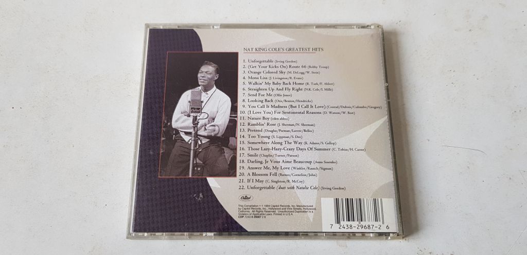 Nat King Cole The Greatest Hits CD фірмовий - фото фото фото 1