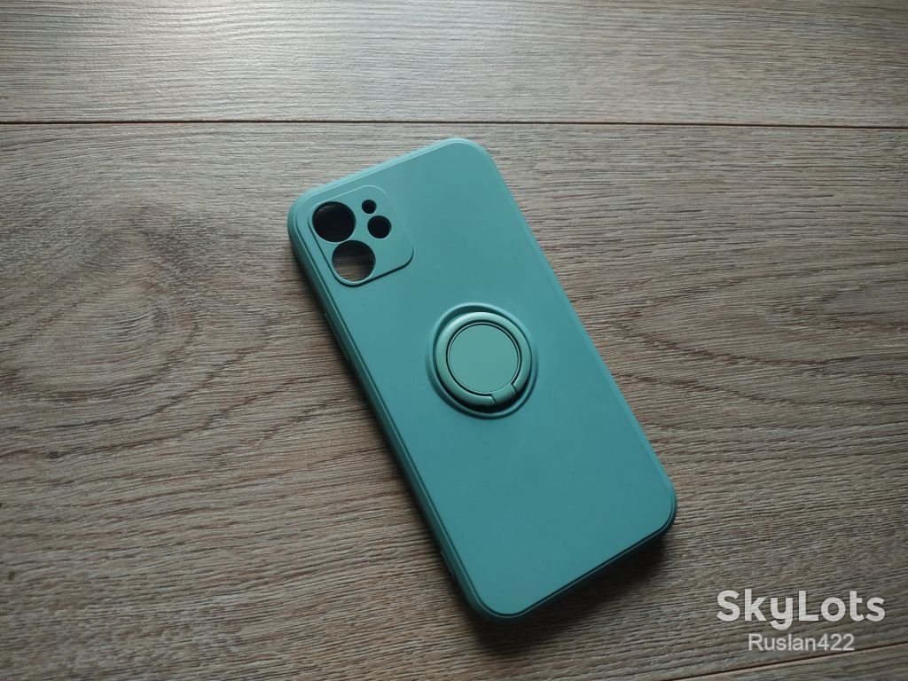 Чехол з мікрофіброю на iPhone 12 чохол кільце підставка - фото фото фото 2