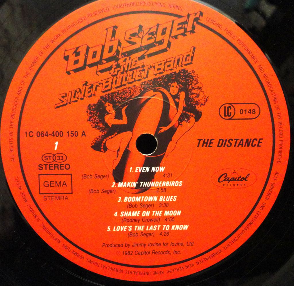 Bob Seger And The Silver Bullet Band - The Distance  EX+/EX/EX+ - фото фото фото 5