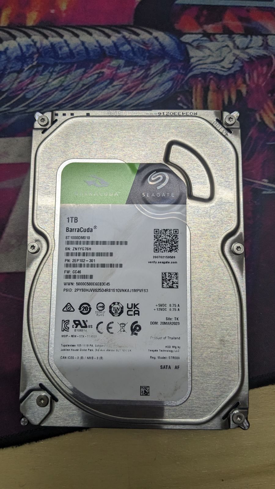 Жорсткий дискв HDD 1TB  100% життя - фото фото фото 0