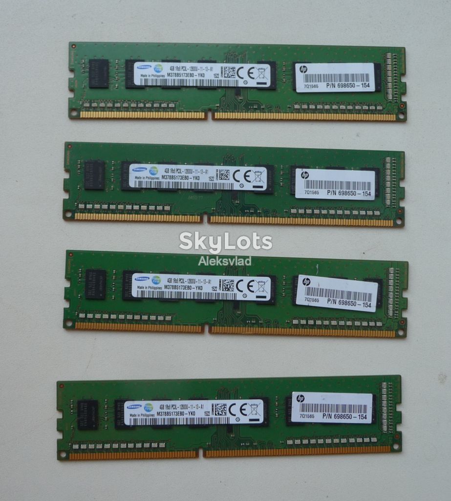 Samsung 4GB 1600 DDR3 1Rx8 PC3L-12800U-11-13-A1 M378B5173EB0-YK0 Intel/AMD - фото фото фото 0