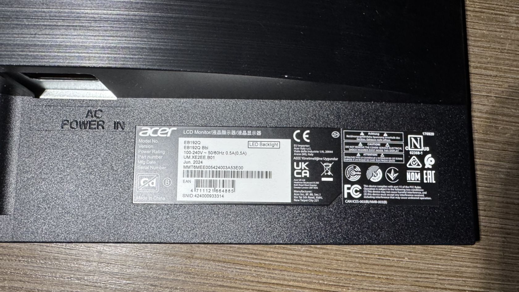 №5 Монітор 19" Acer EB192Q з 1 грн - фото фото фото 4