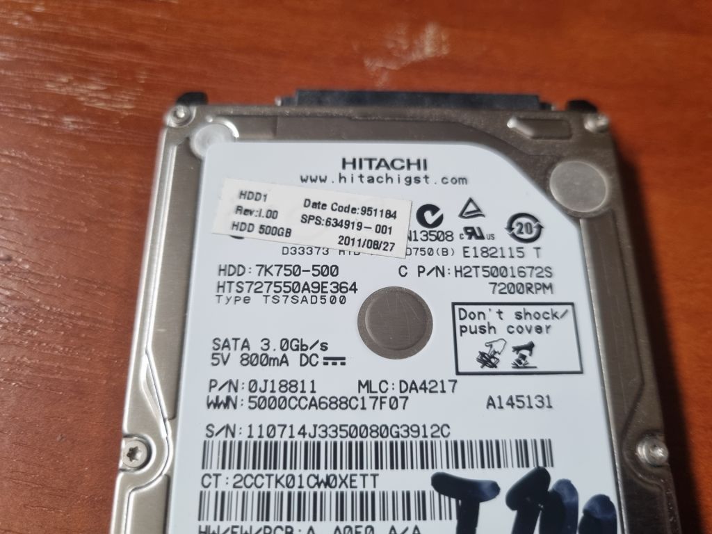 Вінчестер 500 Gb T100 - фото фото фото 4