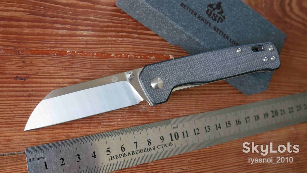 QSP QS130-I, Micarta, D2 Satin, Outdoor, Tactical, EDC, Liner Lock - фото фото фото 0