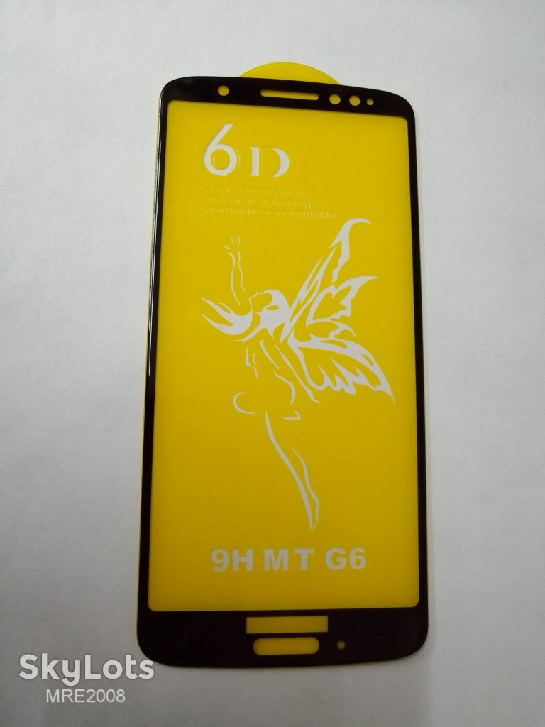 Защитное стекло 6D для Motorola Moto G6 black - фото фото фото 1
