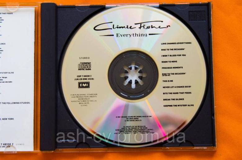 Музичний диск CD. CLIMIE FISHER - Everything 1987 - фото фото фото 7